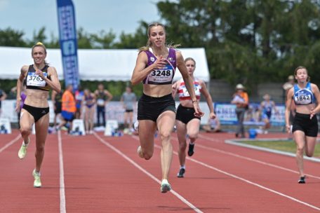 Patrizia van der Weken verbesserte ihren eigenen Landesrekord über 100 Meter in dieser Saison bereits drei Mal