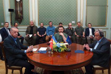 Ukraine-Krieg / „Kein weiteres Tschernobyl“: Guterres und Erdogan warnen bei Selenskyj-Besuch vor Atom-Katastrophe