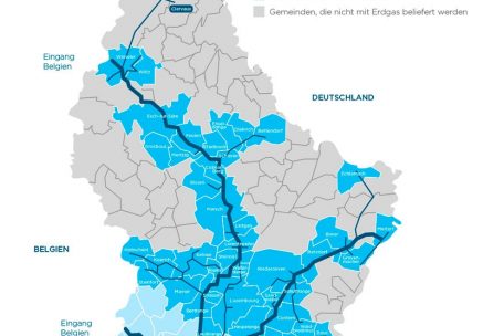 Das Gasnetz Luxemburgs