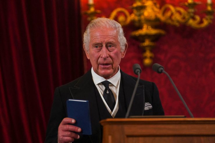 London / Rede von Charles III. bei seiner Proklamation zum König
