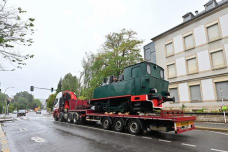 Ein eher außergewöhnliches Straßenbild gab es am Samstag in Esch, hier in der Luxemburger Straße