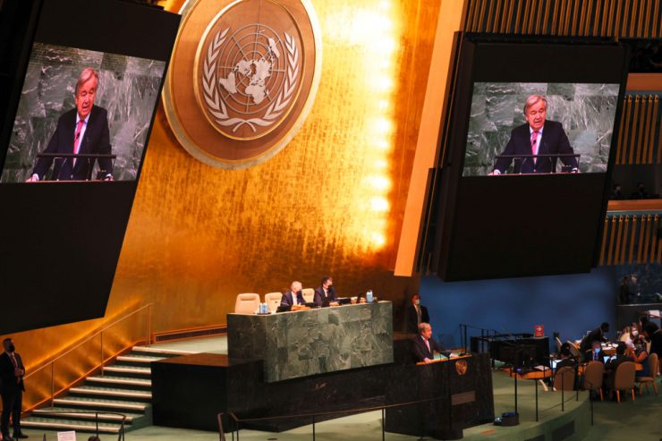 UN-Generaldebatte / Guterres warnt in UN-Rede vor „Winter des weltweiten Unmuts“