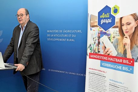Landwirtschaftsminister Claude Haagen kämpft gegen die Lebensmittelverschwendung 