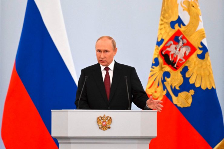 Annexionswelle / Putin erklärt vier ukrainische Gebiete zu russischem Staatsgebiet
