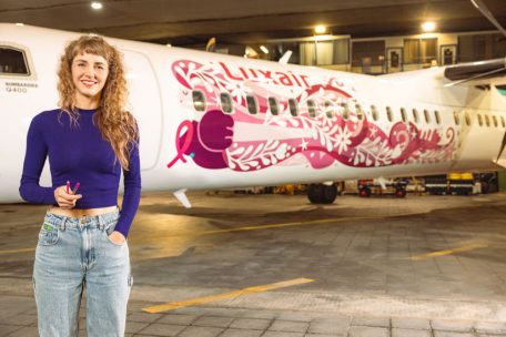 Lisa Junius will mit der Luxair zusammen ein Zeichen im Kampf gegen Brustkrebs setzen