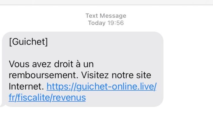 Luxemburg / Phishing-SMS führt zu gefälschter Guichet.lu-Website – Polizei warnt vor Betrugsmasche
