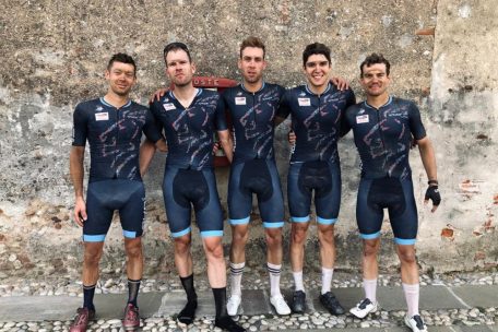 Das luxemburgische Aufgebot bei der Gravel-WM: Diederich, Einsle, Bützow, Larry und Weisgerber (v.l.n.r.)