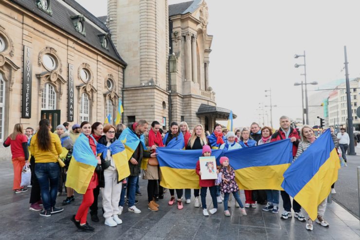 Luxemburg-Stadt / Gegen das Vergessen: Erneuter Protest gegen den russischen Angriffskrieg in der Hauptstadt
