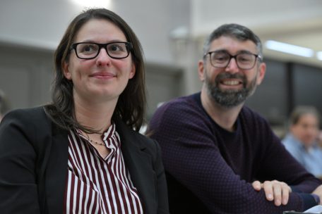 Politische Gäste: Carole Thoma und Gary Diederich („déi Lénk“)