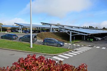 Erneuerbare Energien / Bislang größter Carport mit doppelseitiger Fotovoltaikanlage in Lentzweiler vorgestellt