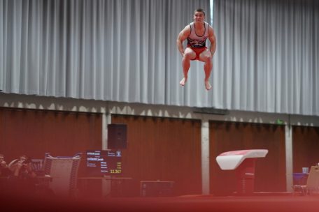 Mathis Kayser kämpfte sich beim Wettkampf seines Klubs, dem Réveil Bettemburg, verbissen durch den Mehrkampf und durfte am Ende jubeln
