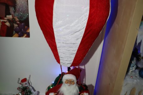 Santa is coming to town – per Heißluftballon