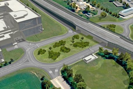 Der künftige Verteiler Steinbrücken