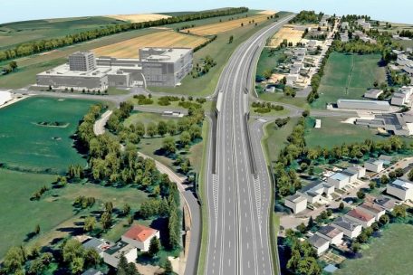 Verlauf der A4 bei Steinbrücken