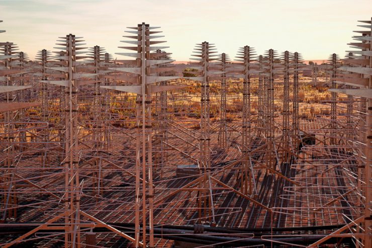 Astronomie / In Australien und Südafrika entsteht das weltgrößte Radioteleskop