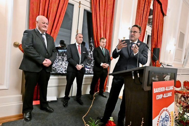 Empfang in Luxemburg / Bauern und Coop-Allianz wollen im Klimakampf Partner statt Gegner sein