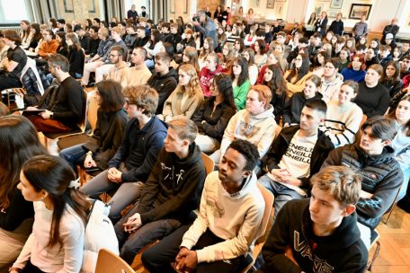 Der Festsaal im Lycée Robert Schuman war prall gefüllt