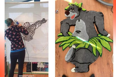 Christelle und ihre farbenfrohen Teppiche