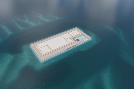 Der geplante Grundriss der Insel Princesse Elisabeth