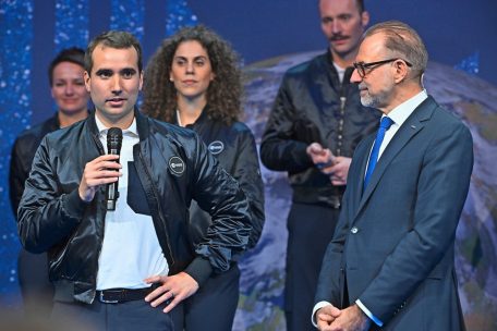 Raphaël Liégeois wurde Ende November 2022 in Paris als Mitglied der neuen ESA-Astronautenklasse vorgestellt