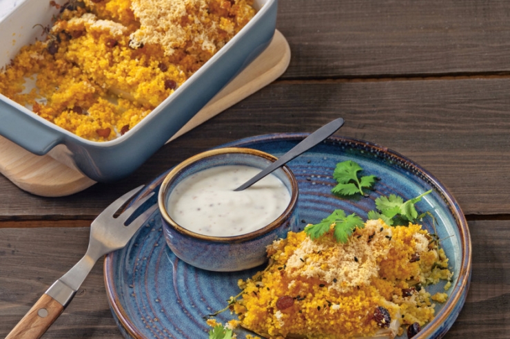 Rezept der Woche / Milder Chicorée aus dem Ofen mit Couscous