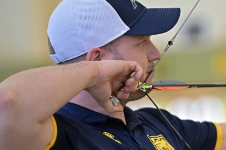 Ben Moes holte im Compound die Silbermedaille