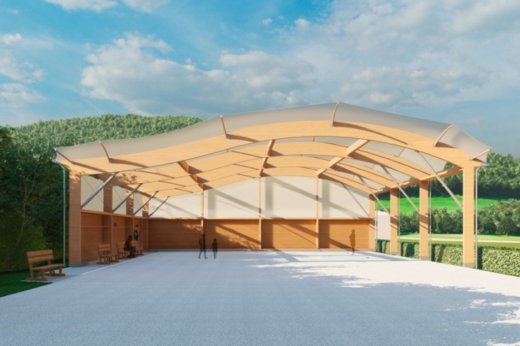 Schieren / Das Boulodrom wird überdacht