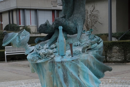 Die Skulptur „Maus Kätti“ dürfte vielen auch außerhalb von Mondorf bekannt sein