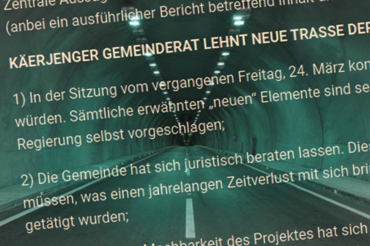 Contournement Bascharage / Gemeinderat lehnt Tunnel-Lösung ab – und erwartet Umsetzung der beschlossenen Pläne