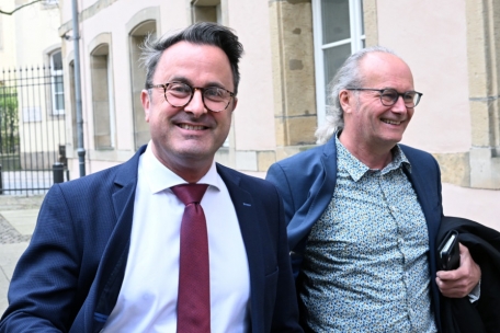 Premierminister Xavier Bettel und Energieminister Claude Turmes kamen am Montagnachmittag zusammen an