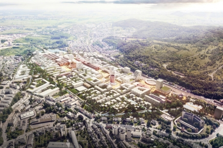 So könnte das neue Stadtviertel für 8.000 bis 10.000 Einwohner einmal aussehen
