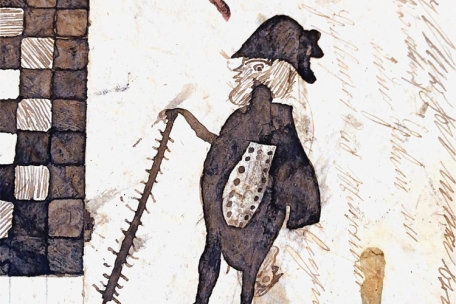 Dessin de Jean-Pierre Plier, &eacute;colier de l&rsquo;instituteur Pierre Turmes, effectu&eacute; en 1848&nbsp;