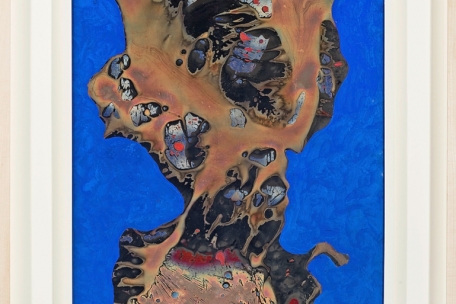 Arthur Unger, Muntu (2000), pyrochimiogramme sur cuivre, 85 x 50 cms, Collection Arthur Unger