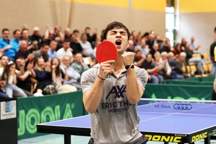 Tischtennis / 1. . Finalspiel in der Audi League: Hostert/Folschette überrollt Howald