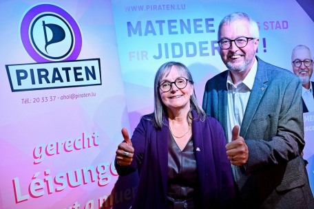 Marie-Marthe Muller und Pascal Clement führen die Liste der Piraten in Luxemburg-Stadt an