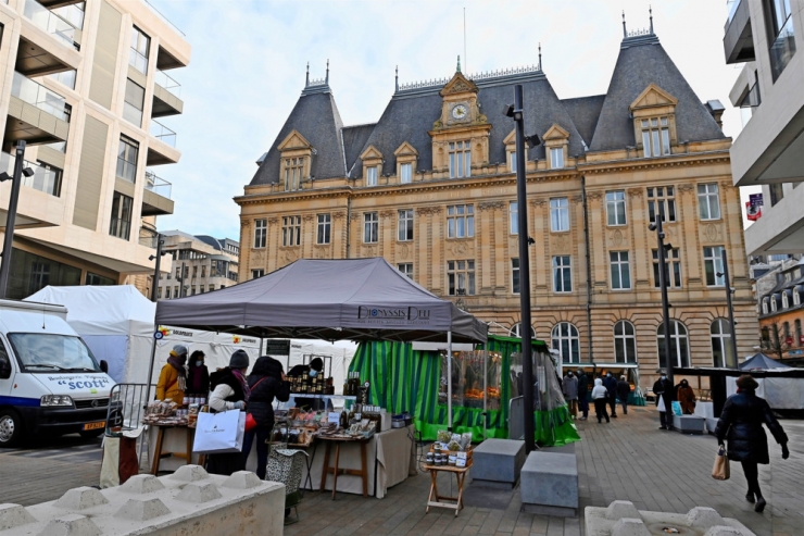 Luxemburg-Stadt / Zurück zum Stammplatz: Der hauptstädtische Markt findet wieder am Knuedler statt 