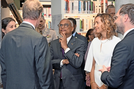 José Maria Neves besuchte auch die „Maison du livre“ auf Belval