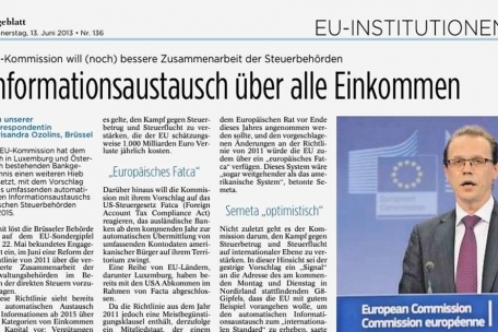 Tageblatt-Artikel aus 2013