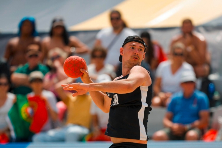 European Games / Käerjengs Torhüter Tomas Van-Zeller kämpft mit Portugal um eine Medaille im Beachhandball