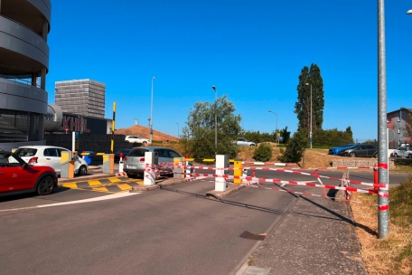 Noch ein Engpass: Derzeit sind nur zwei von vier Ausfahrten nutzbar