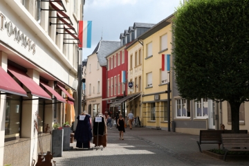 Vortag von Nationalfeiertag / Rot-Weiß-Blau dominiert in der „Moselmetropole“