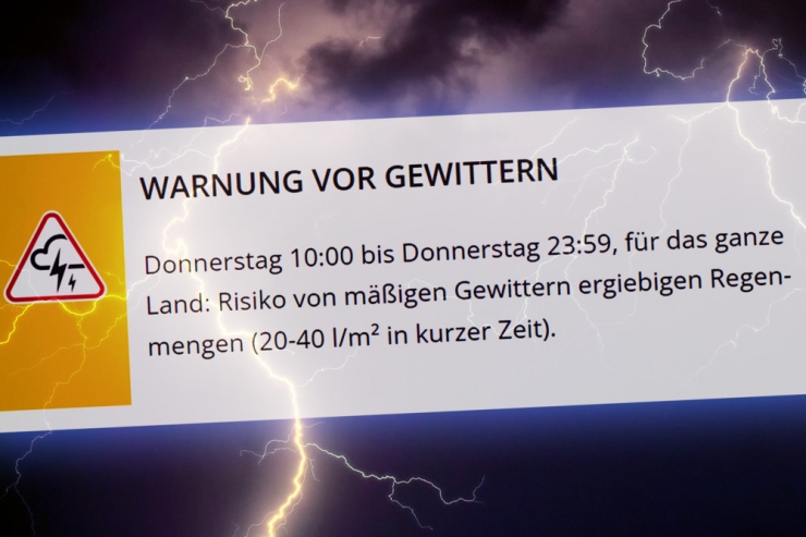 Vor dem Nationalfeiertag / Vorsicht: Der Donnerstag macht seinem Namen heute alle Ehre