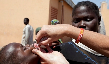 Polio-Impfungen im Tschad: Rotary-Mitglieder beteiligten sich an den National Immunization Days in Doba
