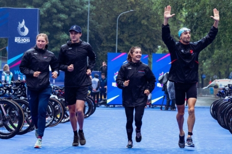 Triathlon / Triathlet Lucas Cambrésy von null auf hundert in der Mixed-Staffel