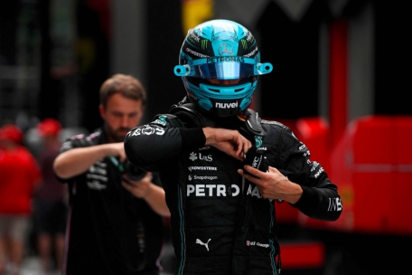 Hollywood in Silverstone / Lewis und Brad und ein Überflieger