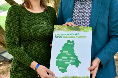 Die beiden Spitzenkandidaten Stéphanie Empain und Claude Turmes