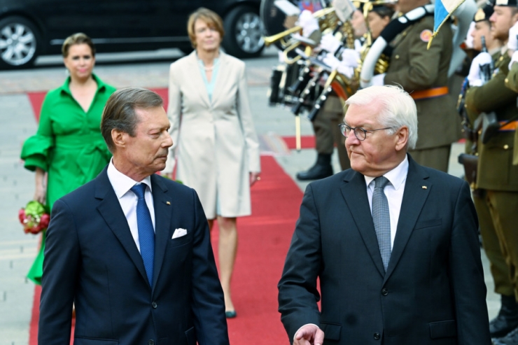 Staatsvisite / Deutscher Bundespräsident Frank-Walter Steinmeier in Luxemburg