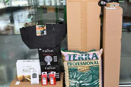 Das Starteset für Homegrower inklusive Zelt, Lampen und Filter kostet rund 1.200 Euro