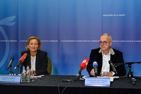 Ein in der Pandemie oft gesehenes Duo: Gesundheitsministerin Paulette Lenert und Santé-Direktor Jean-Claude Schmit sind nun auch Parteikollegen