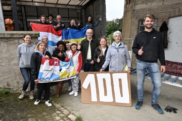 Solidarität / Von Leudelingen nach Wassylkiw bei Kiew: 101 Lkws mit Hilfsgütern für die Ukraine